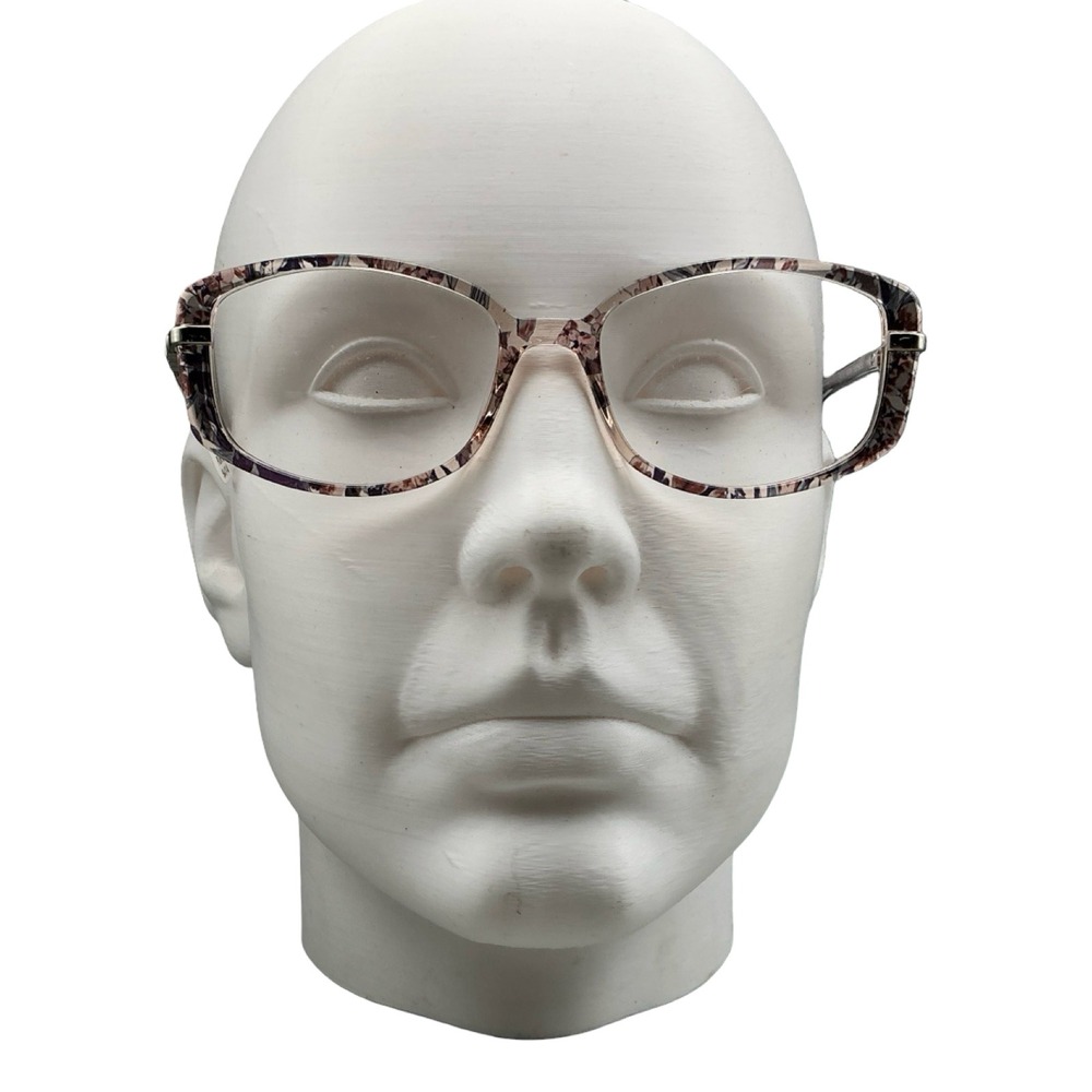 MjU Purple Floral Eyeglasses MJ07620 Rectangular Acetate Frames 54-17-140